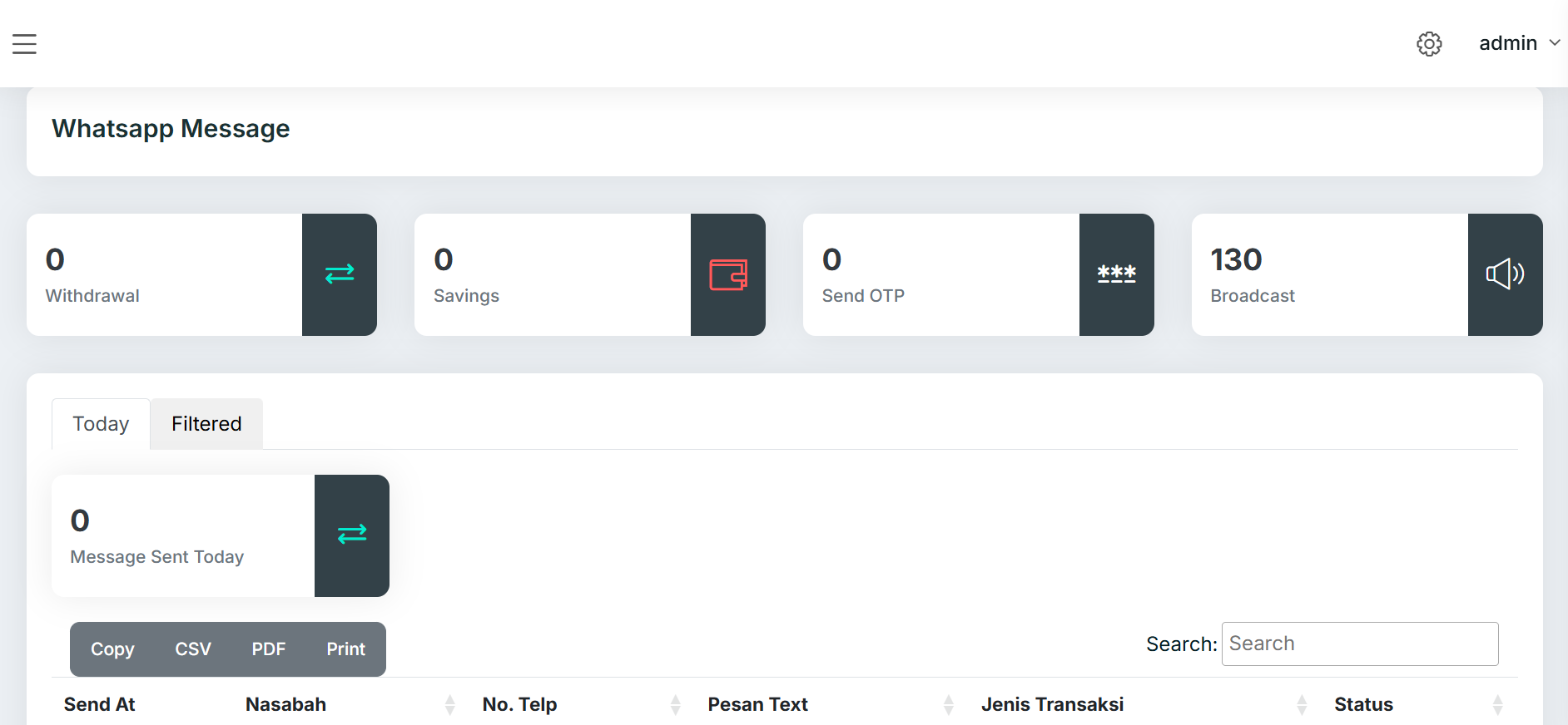 WhatsApp Messages History